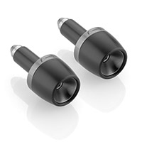 Terminali Manubrio Rizoma Ma532 Nero Grigio