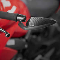 DB Race X4 End Bar Mirrors Glossy Carbon Panigale V2/V4