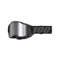 Maschera 100% Accuri 2 Nero Specchiato Argento