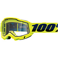 Masque 100% Accuri 2 Enduro Fluo Yellow Lentille Clair