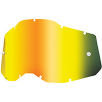 100% Racecraft2/accuri2/strata2 Lens Gold