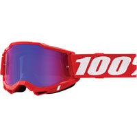 100% Accuri 2 Neon Rosso Lente Specchio Blu Rosso