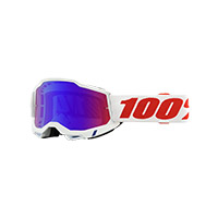 100% Accuri 2 Pure Goggle Mirrored Red Blue