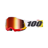 100% Accuri 2 Torken Goggle miroir rouge
