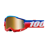 Maschera 100% Accuri 2 Unity Specchiato Oro