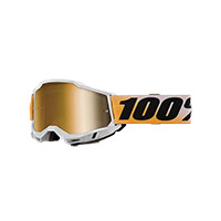 100% Accuri 2 Shiv Goggle Mirrored Gold