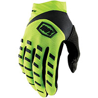 Guantes 100% Airmatic amarillo negro