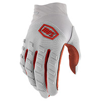 100% Airmatic Gloves Silver