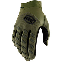 Guanti 100% Airmatic army verde