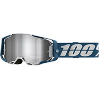 100% Armega Albar Flash Goggle Silver
