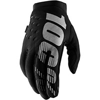 100% Brisker Lady Gloves Black