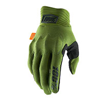 Gants 100% Cognito Vert Noir