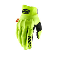 100% Cognito Gloves Yellow Fluo