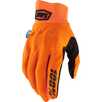 100% Cognito Smart Shock Gloves Orange