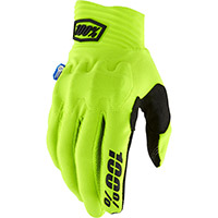 Gants 100% Cognito Smart Shock Jaunes