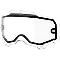 100% Armega Vented Dual Pane Lens Clear