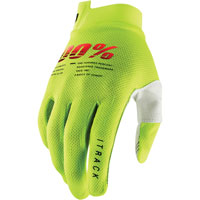 Guante 100% iTrack Mx Amarillo Fluo