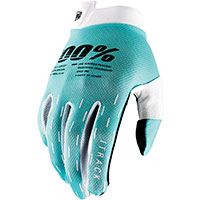 100% Itrack Gloves Aqua