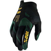 100% Itrack Gloves Sentinel Black