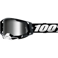 100% Racecraft 2 Goggle Black Silver Mirror