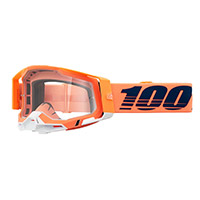 Maschera 100% Racecraft 2 Coral Arancio