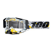 Maschera 100% Racecraft 2 Korb Giallo Grigio