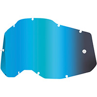 100% Racecraft2/accuri2/strata2 Lens Blue Mirrored