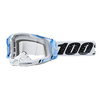 Maschera 100% Racecraft 2 Mixos Bianco