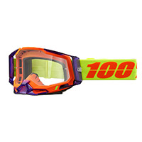 Maschera 100% Racecraft 2 Panam Giallo Arancio