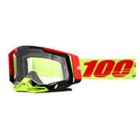 Maschera 100% Racecraft 2 Wiz Giallo Rosso