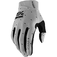 100% Ridefit Slasher Gloves Silver