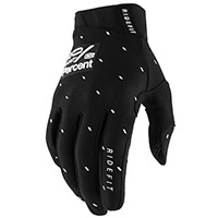 100% Ridefit Slasher Gloves Black