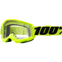 Gafas 100% Strata 2 amarillo fluo lente transparente