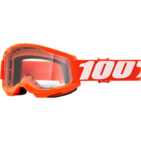 100% Strata 2 Orange Goggle Lens Clear