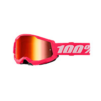 Maschera 100% Strata 2 Rosa Specchiato Rosso