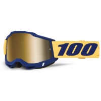 100% Accuri 2 Desoto True Gold Mirror Goggles