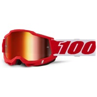 Maschera 100% Accuri 2 Rd001 Specchiato Rosso