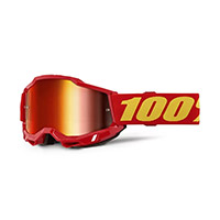 Gafa 100% Accuri 2 Junior rojo dorado