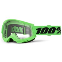 100% Strata 2 Neon Green Goggle