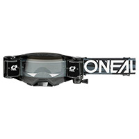 Maschera O Neal B-33 Roll Off Ictus Nero Bianco