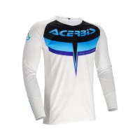 Acerbis Mx Track 2.0 Trikot Weiß Blau