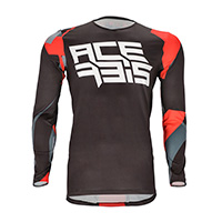 Maglia Acerbis J-flex One Nero Rosso - img 2