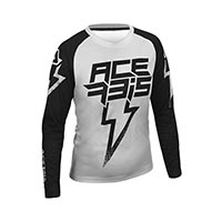 Maillot Acerbis J-Kid Blizzard noir blanc