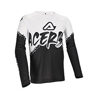 Maglia Bimbo Acerbis Mx Linear Kid Nero Bianco