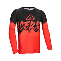 Maglia Bimbo Acerbis Mx Linear Kid nero rosso