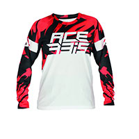 Maglia Acerbis Mx J-kid Four Bianco Rosso