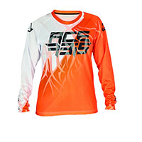 Maglia Acerbis Mx J-kid Three Arancio Bianco Bimbo