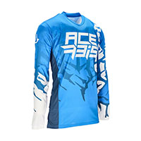 Maglia Acerbis Mx J-track Six Blu Bianco