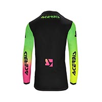 Camiseta Acerbis Mx J-Track Stabi fucsia amarillo fluo - 3