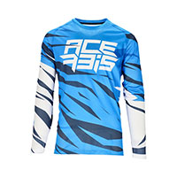 Maglia Acerbis Mx J-windy Four Vented Blu Bianco